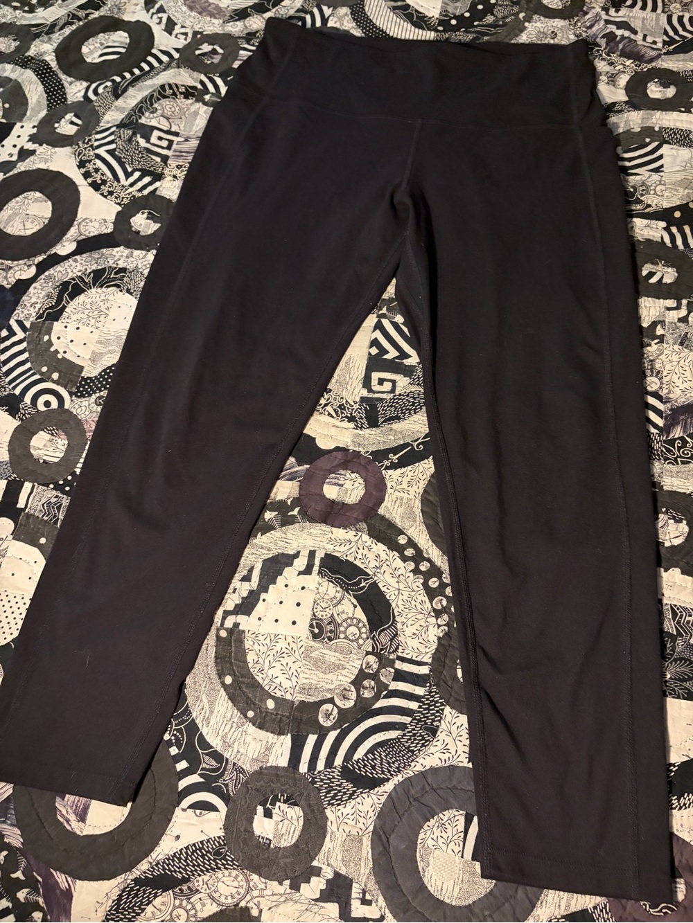 FLX High Rise 7/8 Leggings XL Black Athletic Workout Yoga Pants